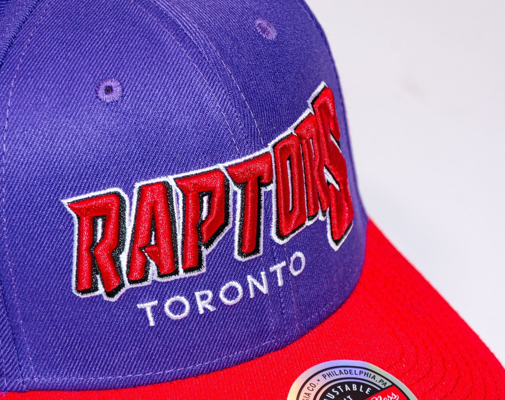 MENS MITCHELL & NESS NBA SHREDDER STRETCH SNAPBACK HWC RAPTORS - PURPLE