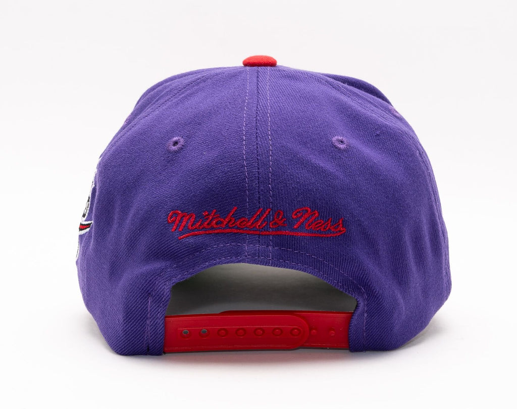 MENS MITCHELL & NESS NBA SHREDDER STRETCH SNAPBACK HWC RAPTORS - PURPLE