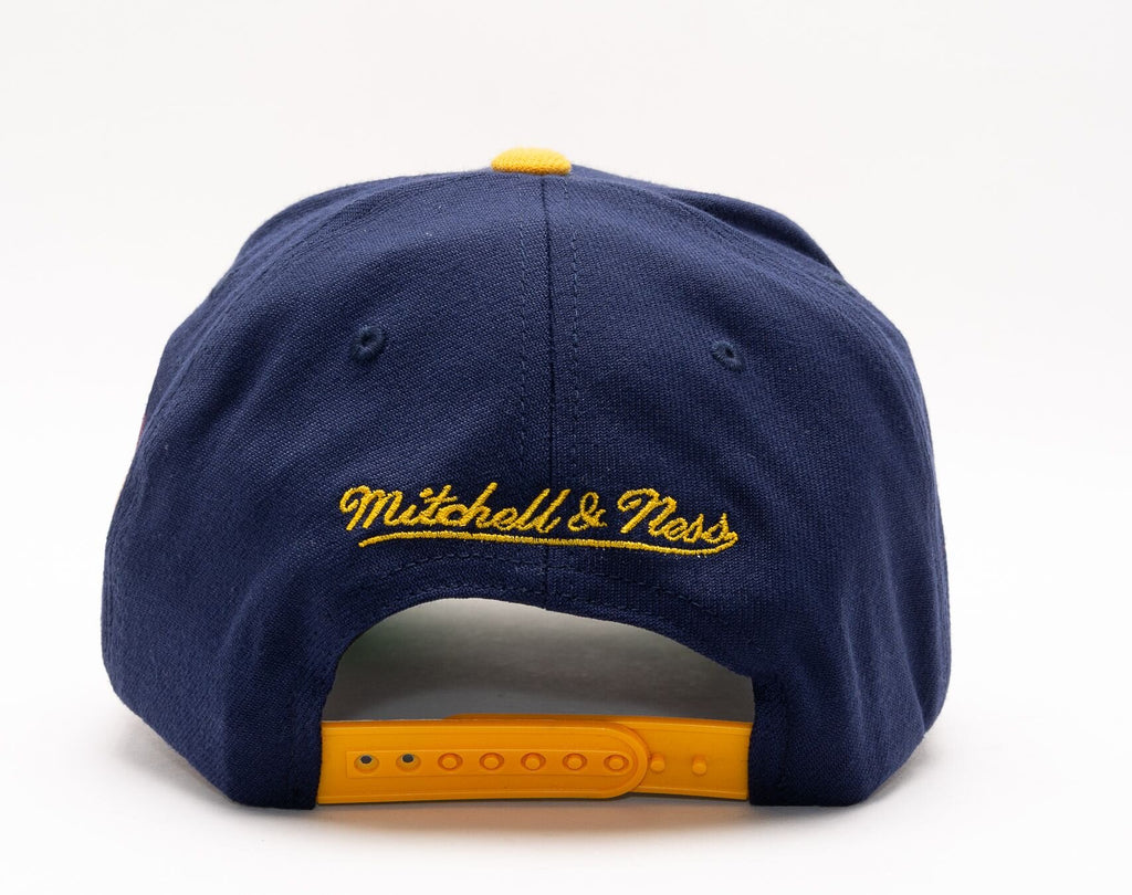 MENS MITCHELL & NESS NBA SHREDDER STRETCH SNAPBACK HWC WARRIORS - BLUE