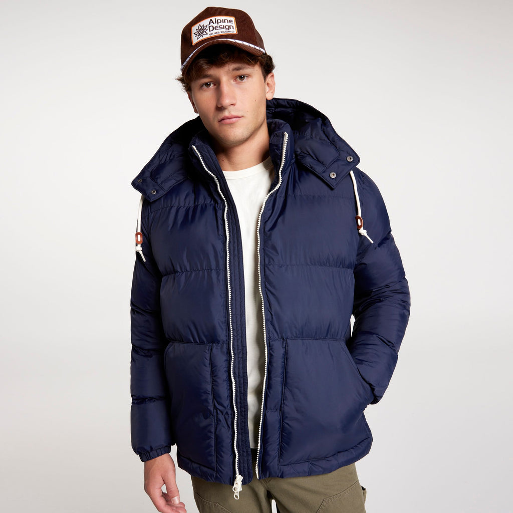 [ADM24506-DEEP NAVY] MENS ALPINE DESIGN PUFFER JACKET