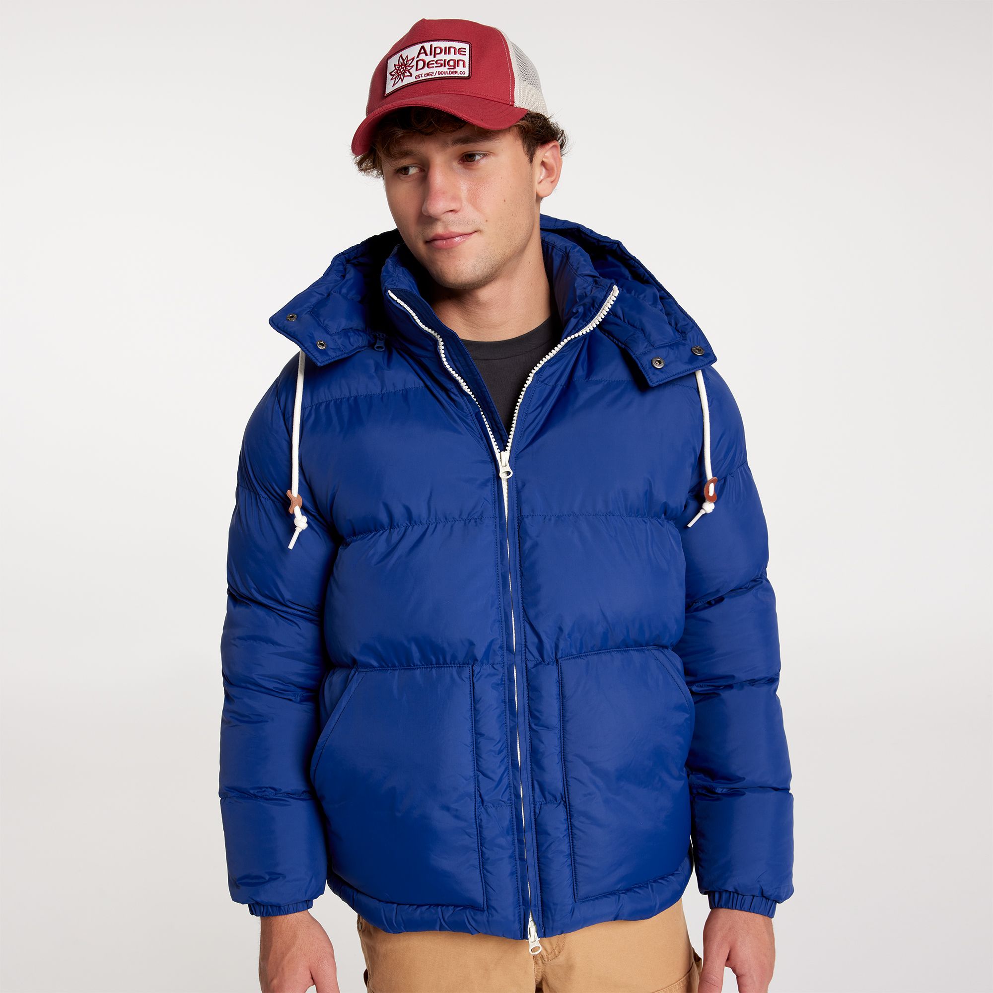 [ADM24506-SPACE BLUE] MENS ALPINE DESIGN PUFFER JACKET