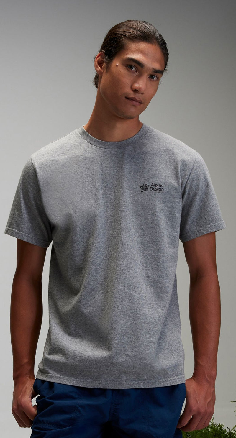 MENS ALPINE DESIGN AD HIKE SS SHORT SLEEVE GRAPHIC UPF 30+ T-SHIRT