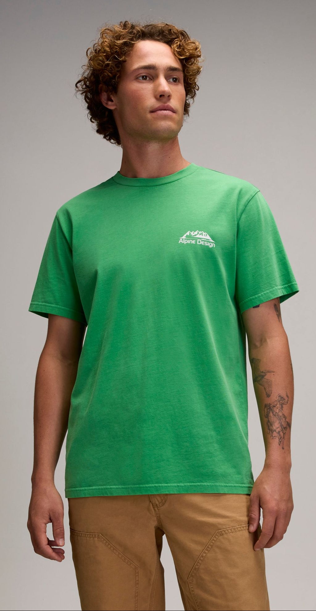 [ADM24100-NG] MENS ALPINE DESIGN AD HIKE SS SHORT SLEEVE GRAPHIC UPF 30+ T-SHIRT
