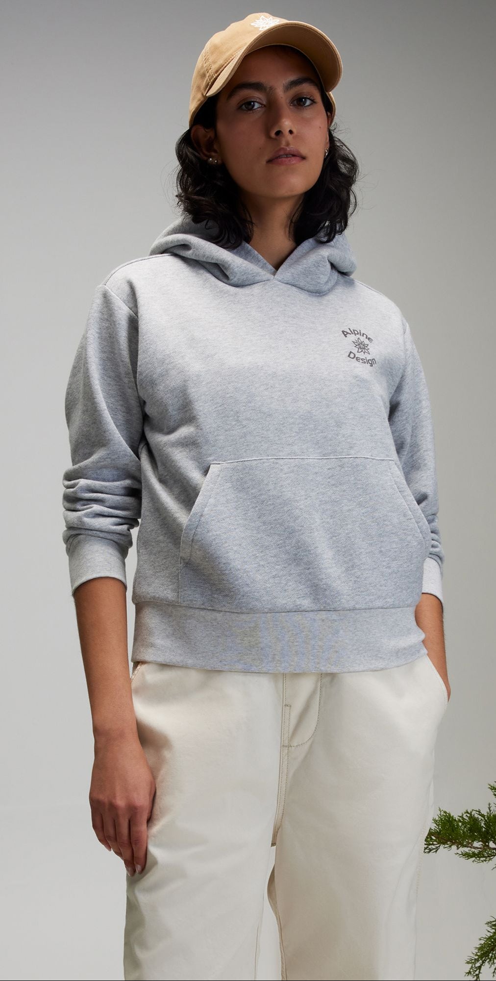 [ADW24600H-MGH] WOMENS ALPINE DESIGN AD HIKE RELAXED FIT PULLOVER HOODIE