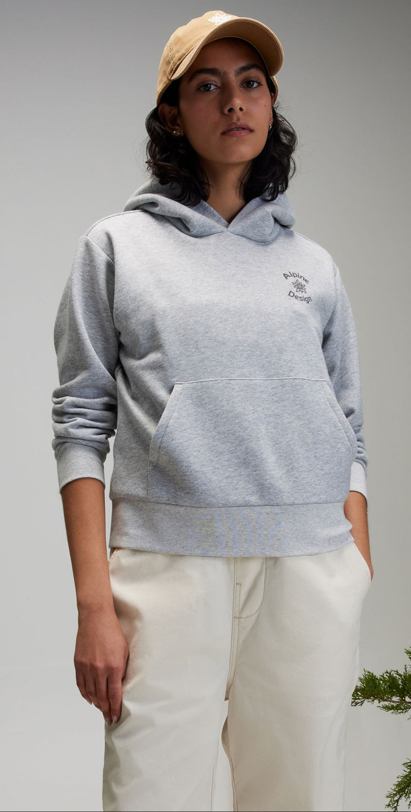 [ADW24600H-MGH] WOMENS ALPINE DESIGN AD HIKE RELAXED FIT PULLOVER HOODIE