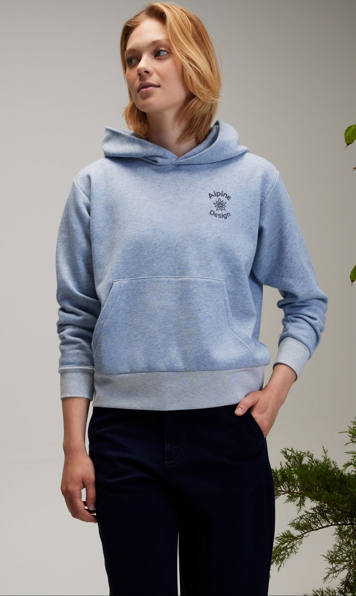 [ADW24600H-SBH] WOMENS ALPINE DESIGN AD HIKE RELAXED FIT PULLOVER HOODIE