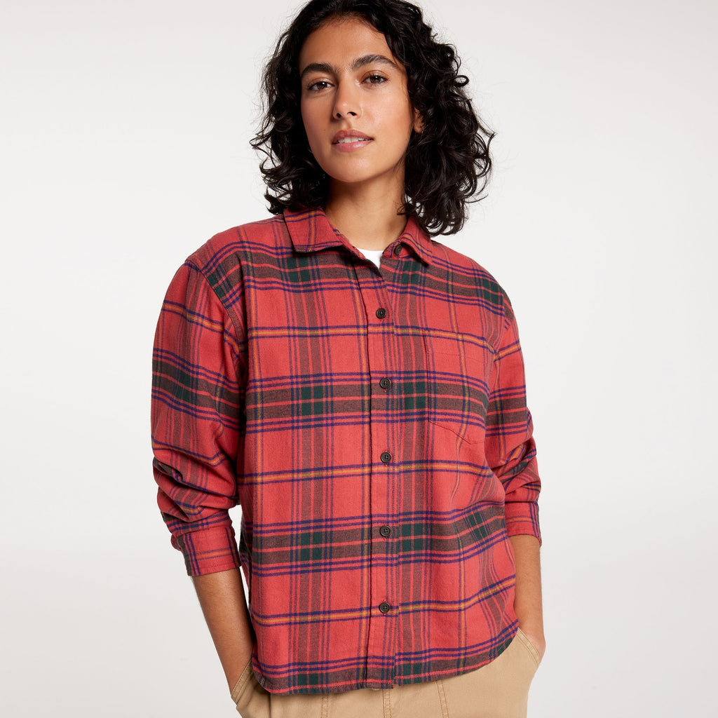 [ADW24300-RFSP] WOMENS ALPINE DESIGN AD HIKE MIDWEIGHT FLANNEL