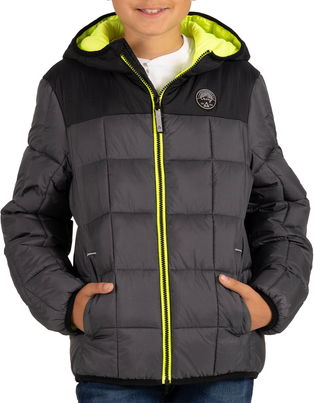 [DG51223-013] YOUTH GERRY TORQUE PUFFER JACKET FULL-ZIP LIGHTWEIGHT