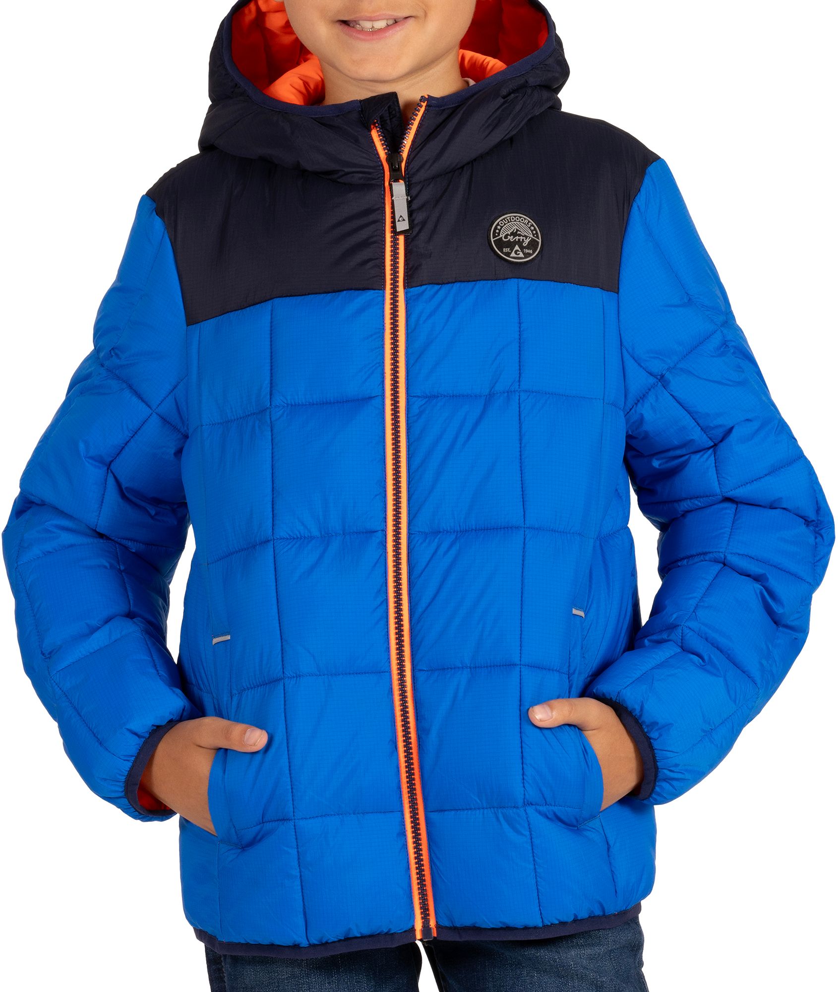 [DG51223-449] YOUTH GERRY TORQUE PUFFER JACKET FULL-ZIP LIGHTWEIGHT