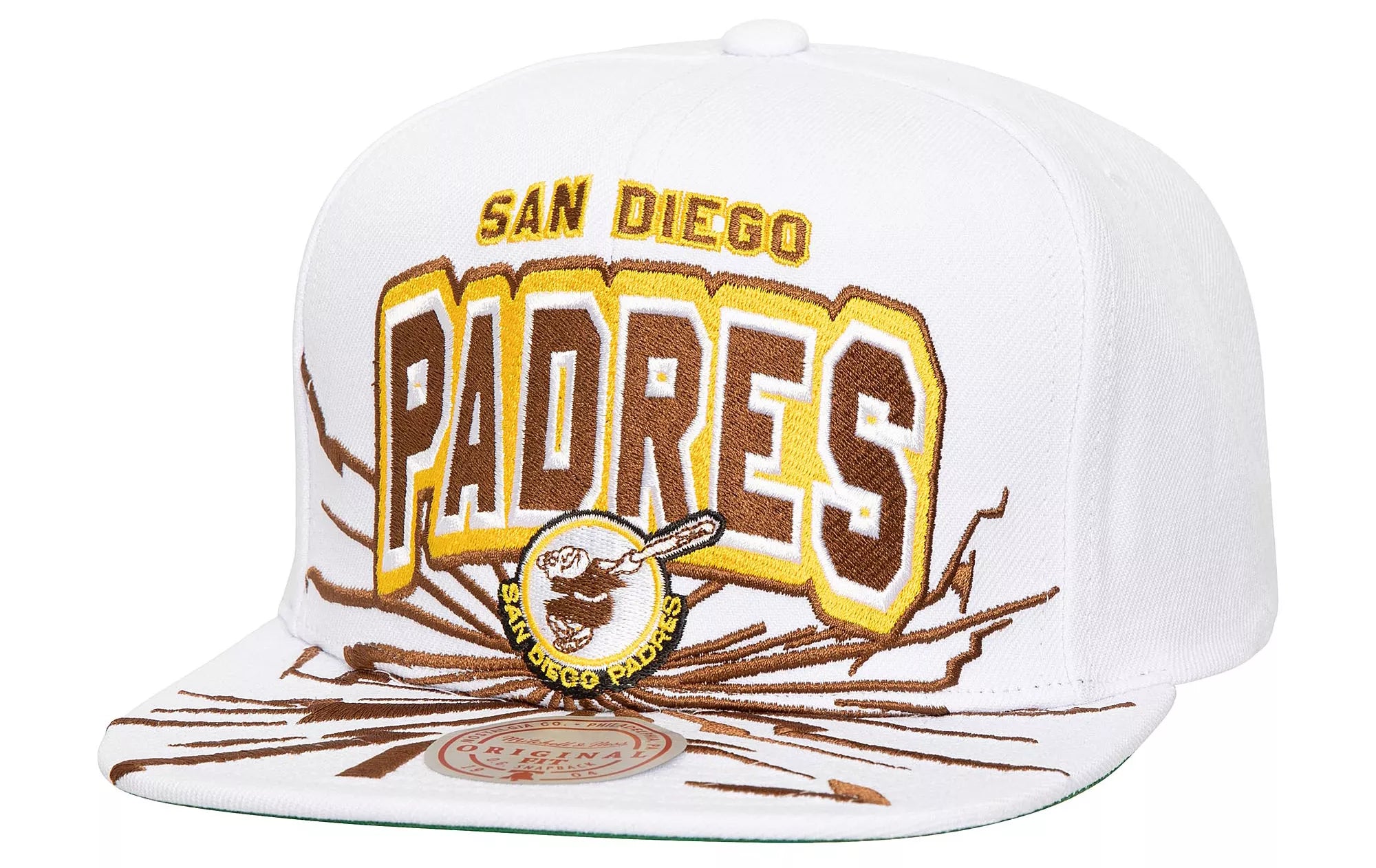 Mens Mitchell & Ness MLB AFTERSHOCK SNAPBACK COOP PADRES