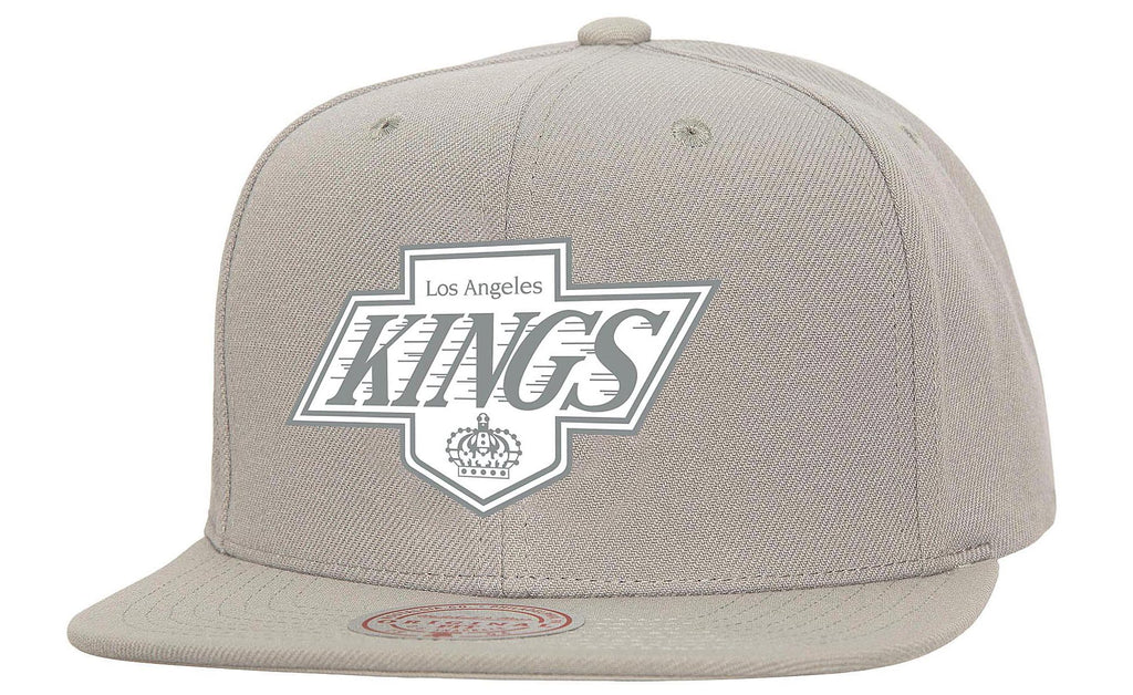 MENS MITCHELL & NESS NHL BACK TO BASICS SNAPBACK VNTG KINGS - GREY