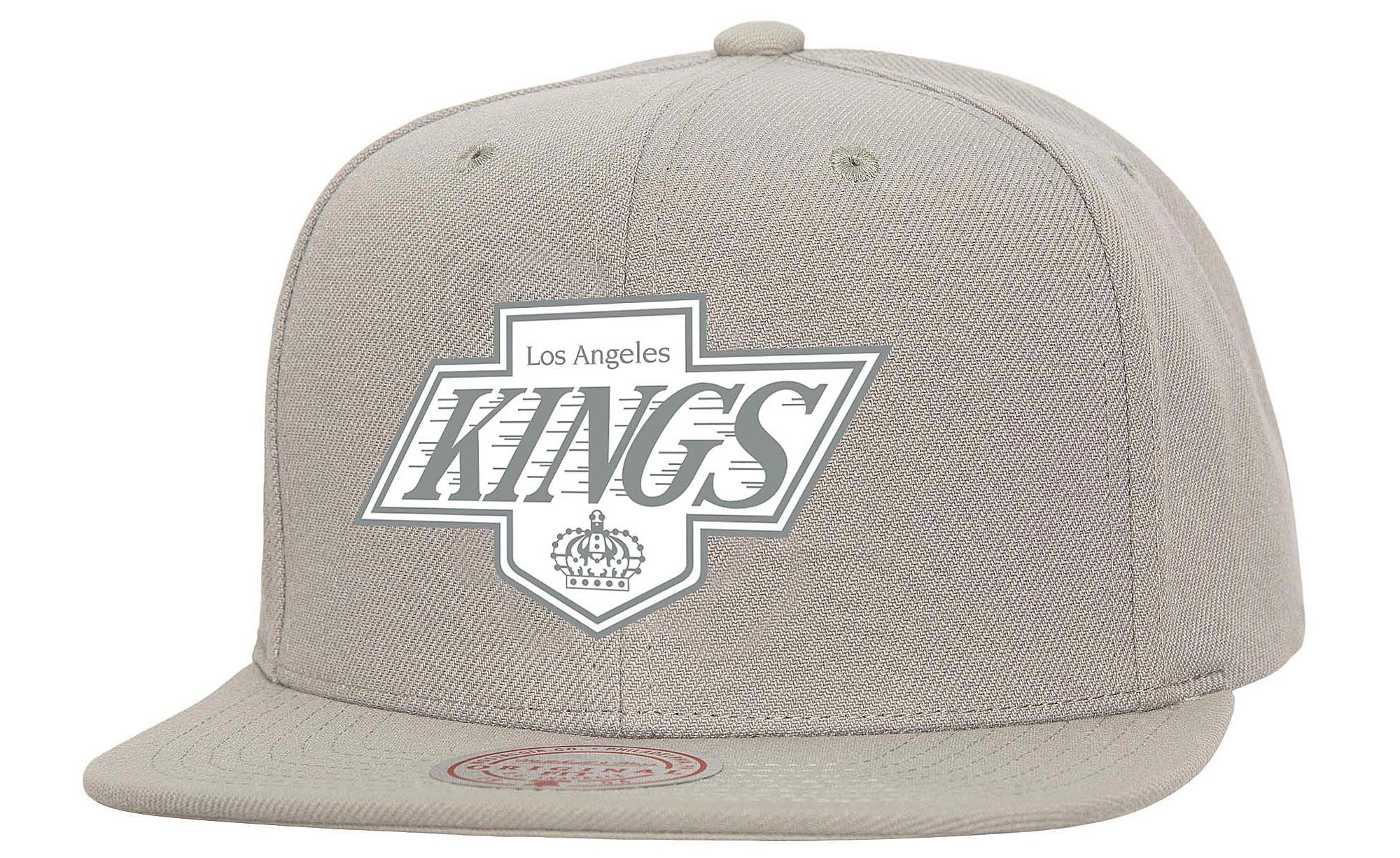 MENS MITCHELL & NESS NHL BACK TO BASICS SNAPBACK VNTG KINGS - GREY