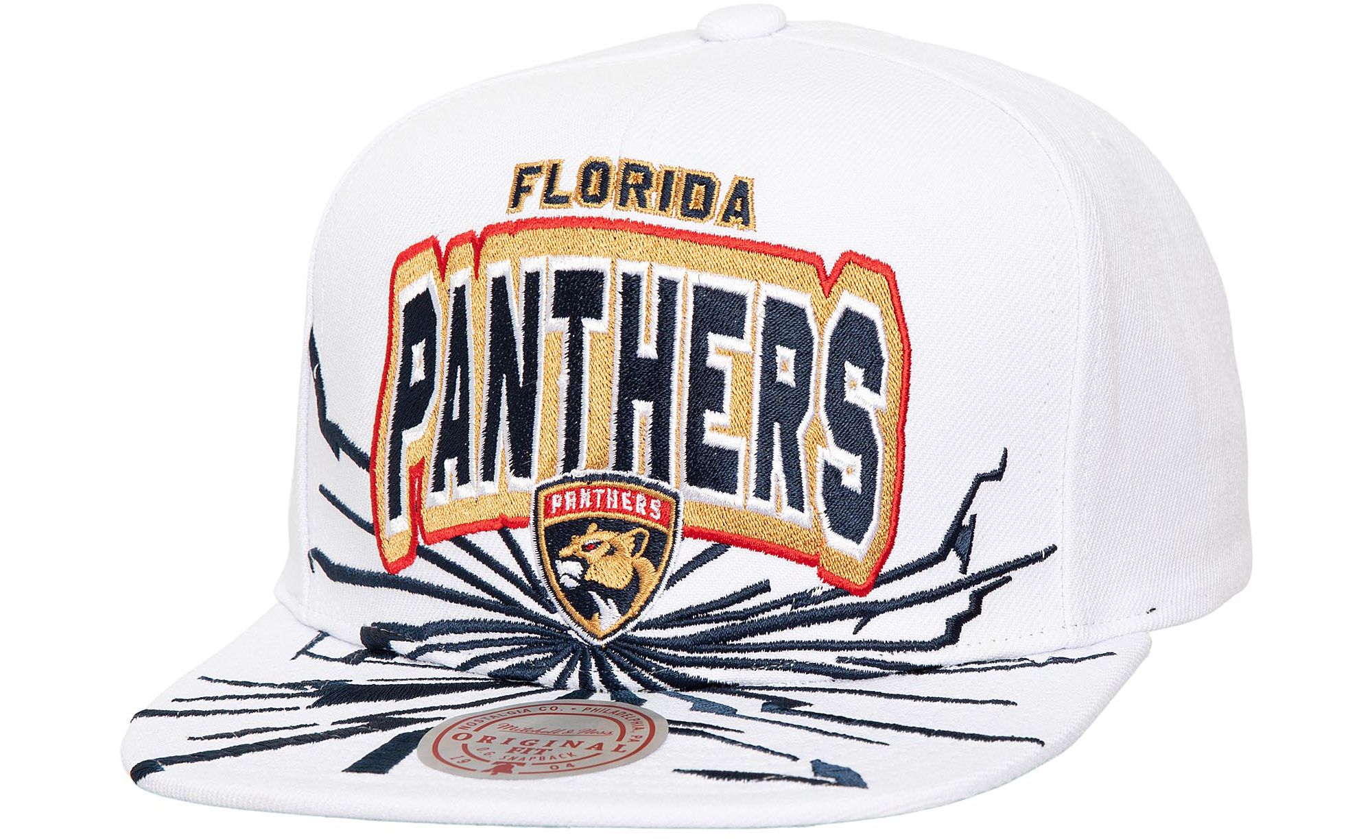 MENS MITCHELL & NESS NHL AFTERSHOCK SNAPBACK PANTHERS - WHITE