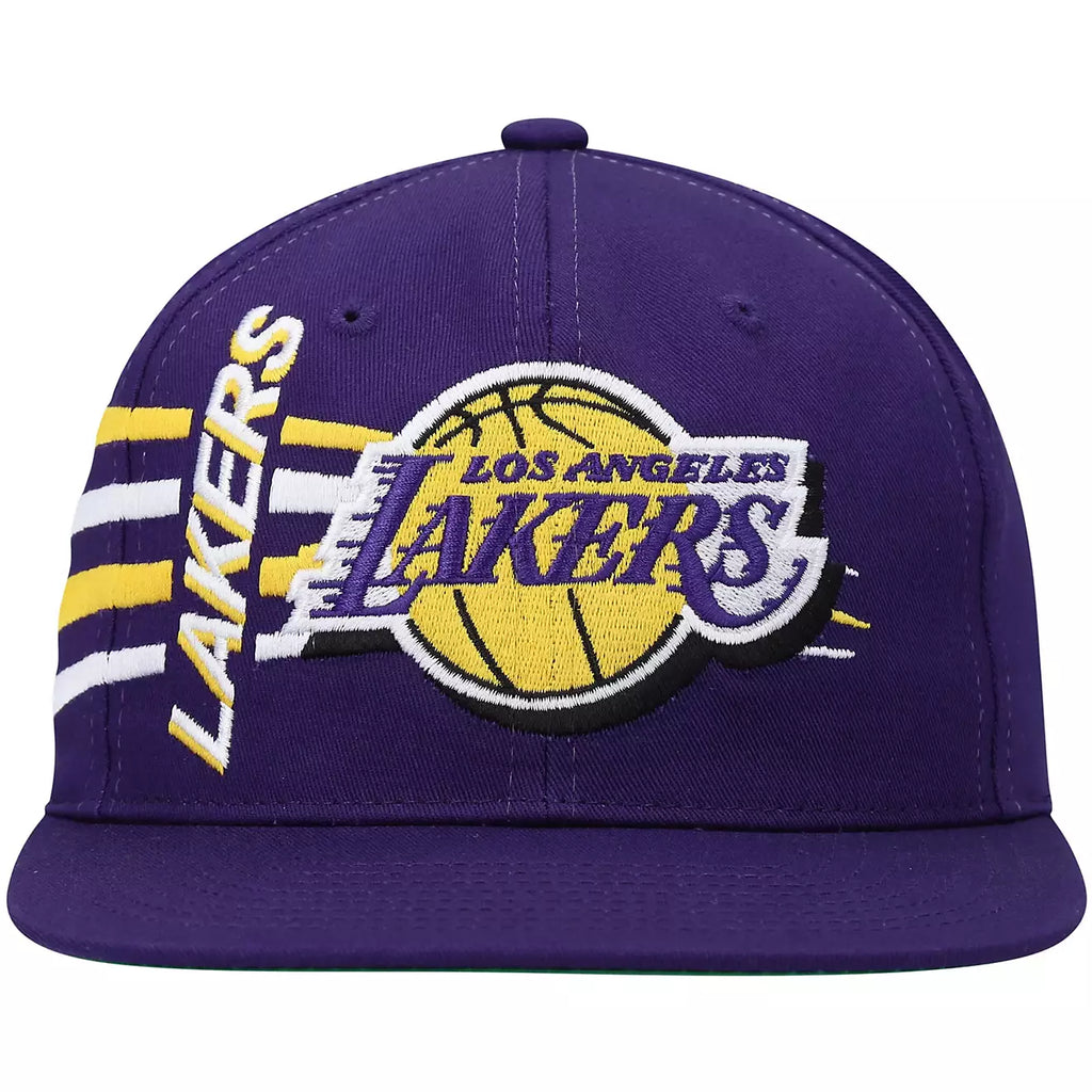 MENS MITCHELL & NESS NBA RETRO BOLT DEADSTOCK SNAPBACK LAKERS - PURPLE