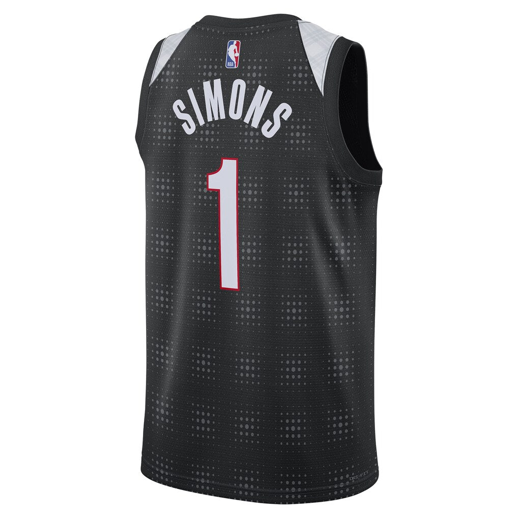 [9Z2B7BU8P24-TRAAI] YOUTH NIKE TRAIL BLAZERS ANFERNEE SIMONS 2024/25 SWINGMAN PLAYER JERSEY CITY EDITION