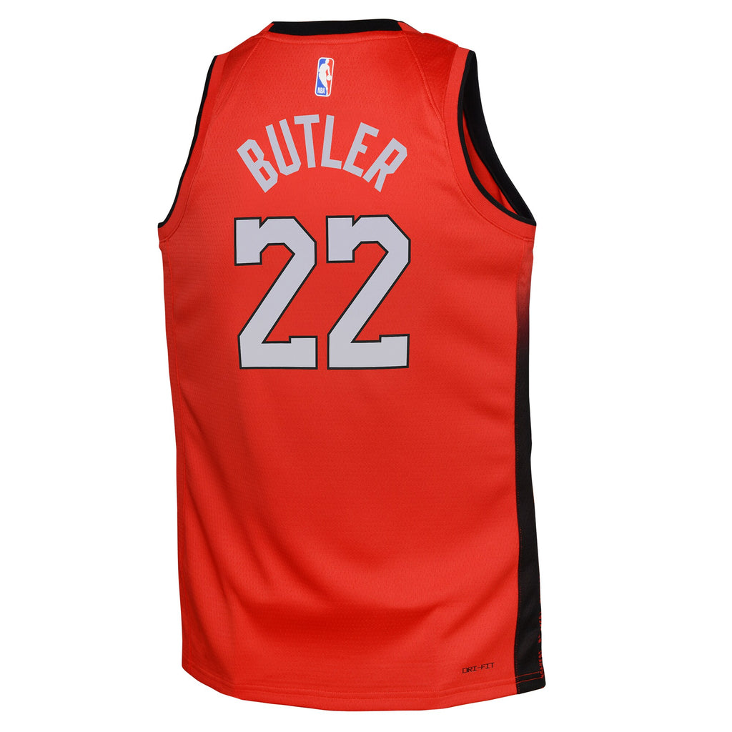 [9Z2B7BU8P24-HEAJB] YOUTH NIKE NBA HEAT 'BUTLER' 24/25 SWINGMAN PLAYER JERSEY - CITY EDITION