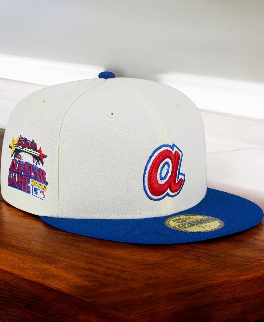 [60305867] MENS NEW ERA MLB ATLANTA BRAVES 5950 RETRO E1 FITTED - CREAM/ROYAL