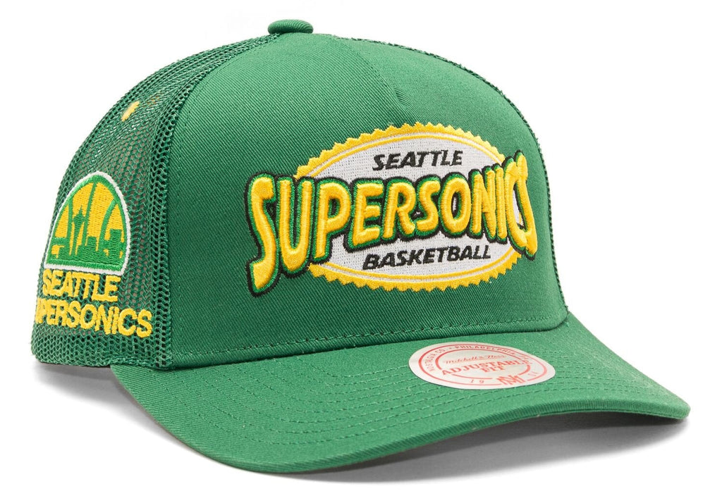 MENS MITCHELL & NESS NBA TEAM SEAL TRUCKER HWC SUPERSONICS