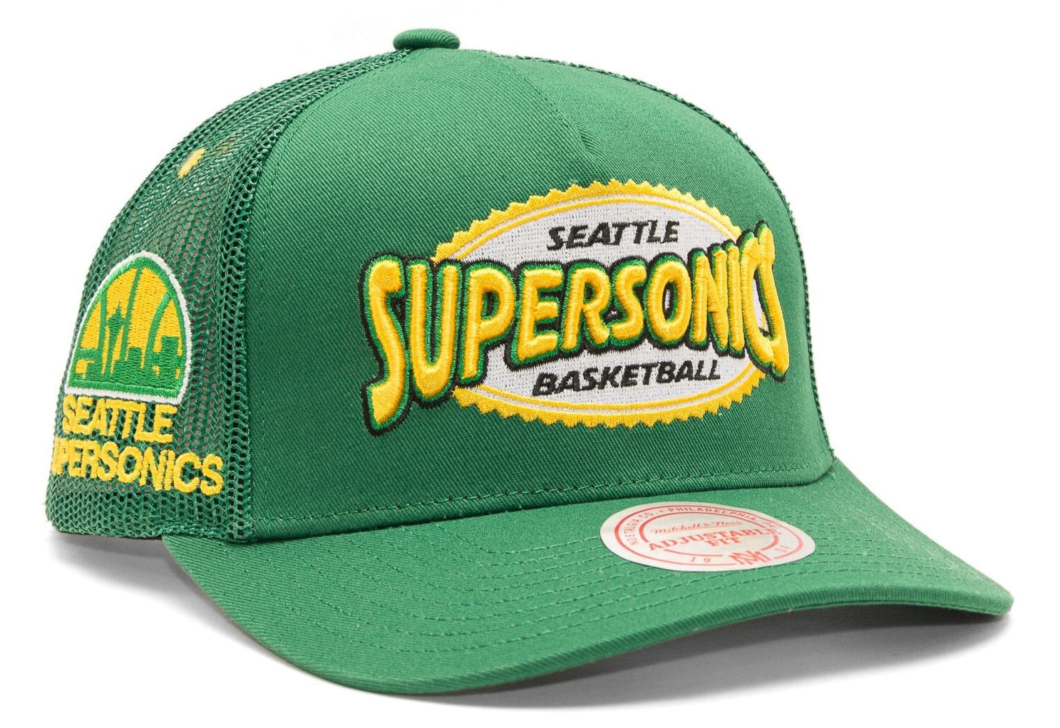 MENS MITCHELL & NESS NBA TEAM SEAL TRUCKER HWC SUPERSONICS