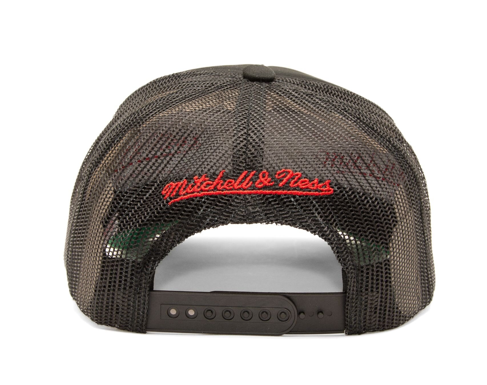 MENS MITCHELL & NESS NHL GOLD LEAF TRUCKER BLACKHAWKS - BLACK