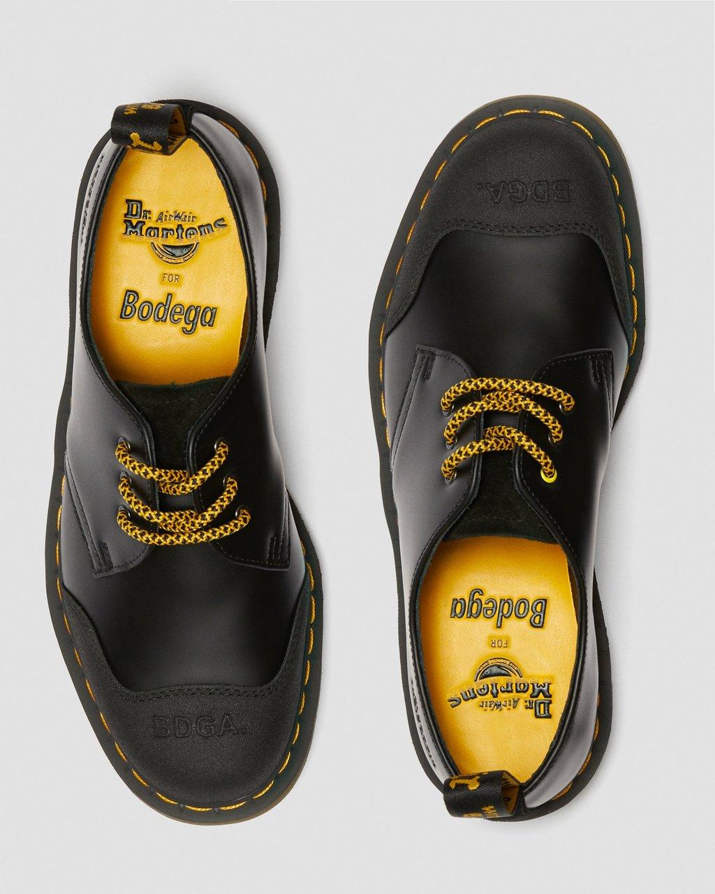 [25984001] Mens Dr. Martens BODEGA X 1461 SMOOTH TECTUFF 'BLACK'