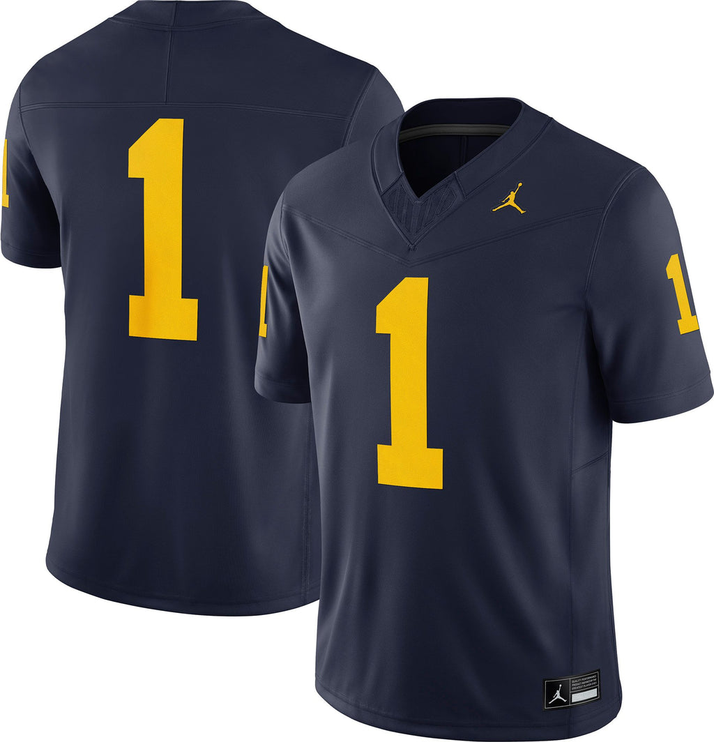 [CQ7394-419] MENS AIR JORDAN NCAA  MICHIGAN WOLVERINES HOME LIMITED JERSEY