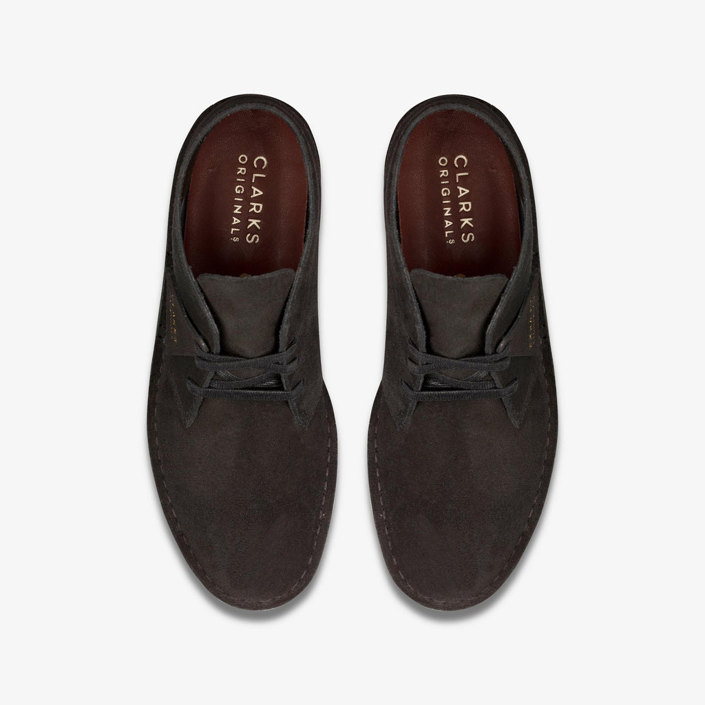 [26154809] Mens CLARKS DESERT COAL - BLACK SUEDE