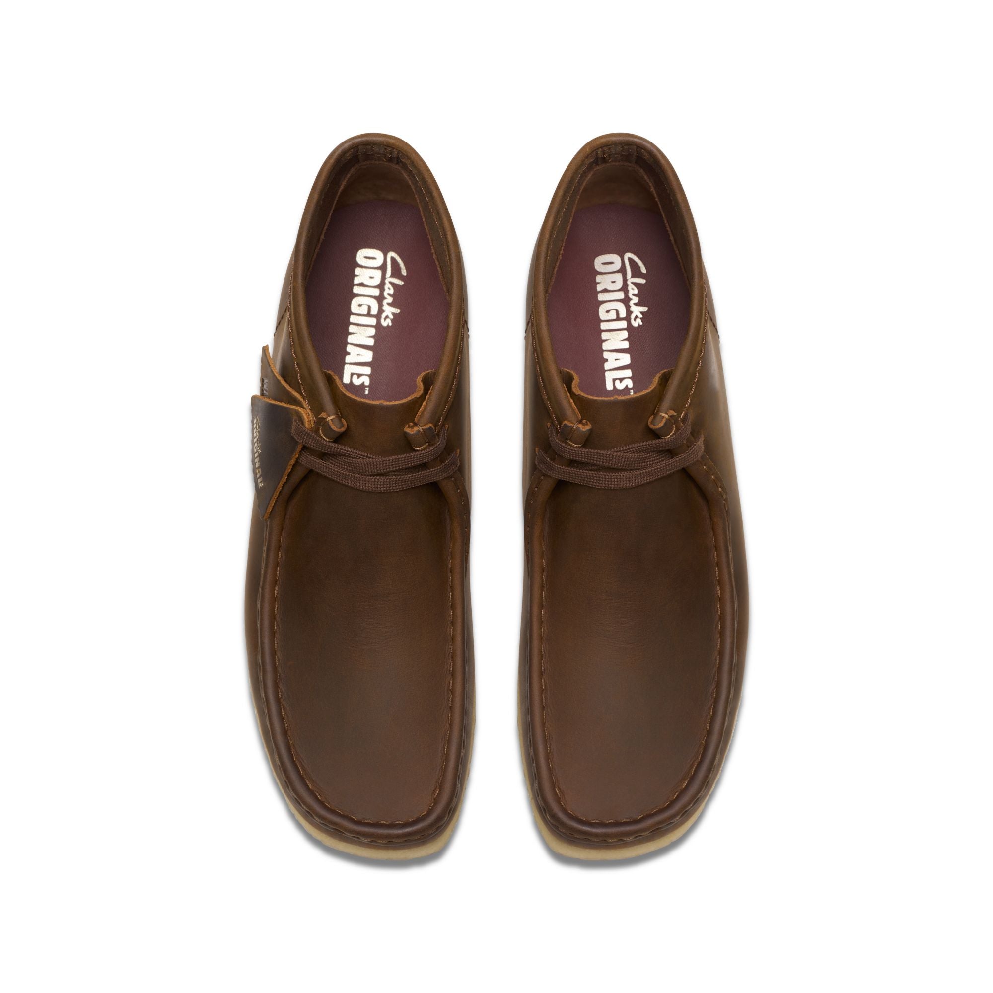 [26155513] MENS CLARKS WALLABEE BOOT - BEESWAX