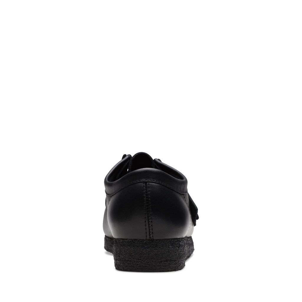 [26155514] MENS CLARKS WALLABEE LOW - BLACK LEATHER