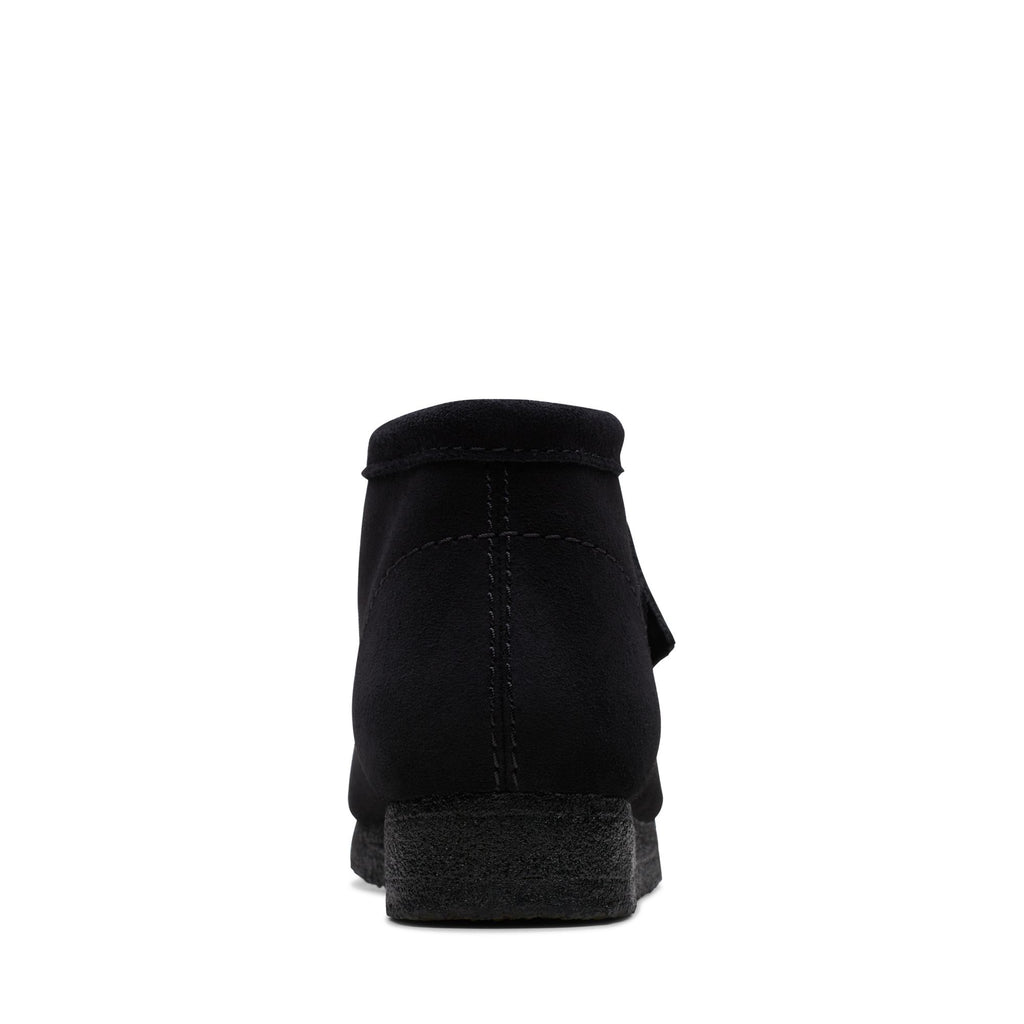 [26155517] MENS CLARKS WALLABEE BOOT - BLACK SUEDE