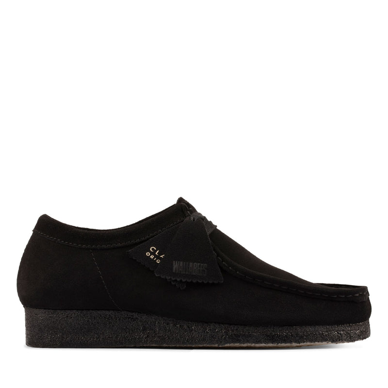 [26155519] MENS CLARKS WALLABEE LOW - BLACK SUEDE