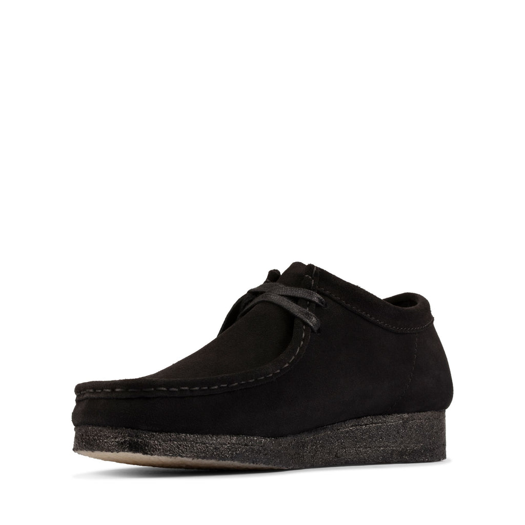 [26155519] MENS CLARKS WALLABEE LOW - BLACK SUEDE