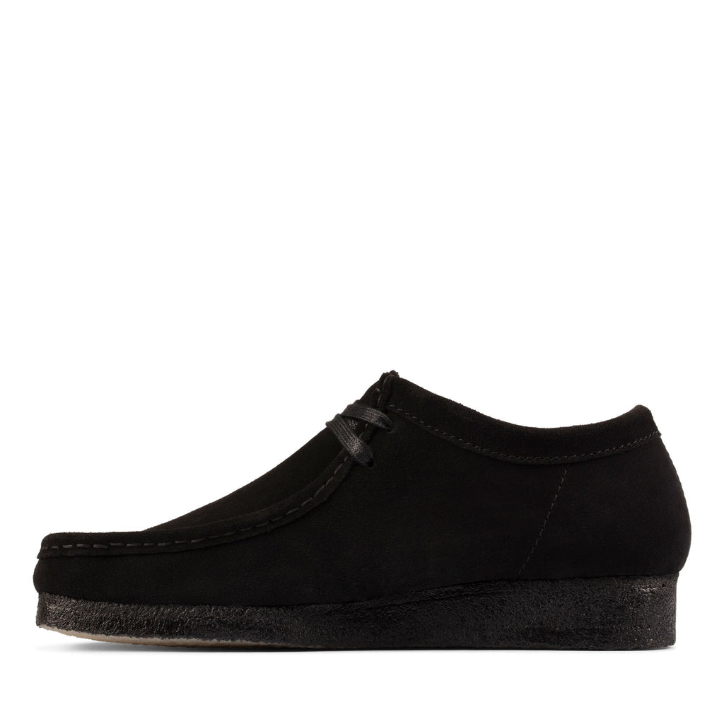 [26155519] MENS CLARKS WALLABEE LOW - BLACK SUEDE