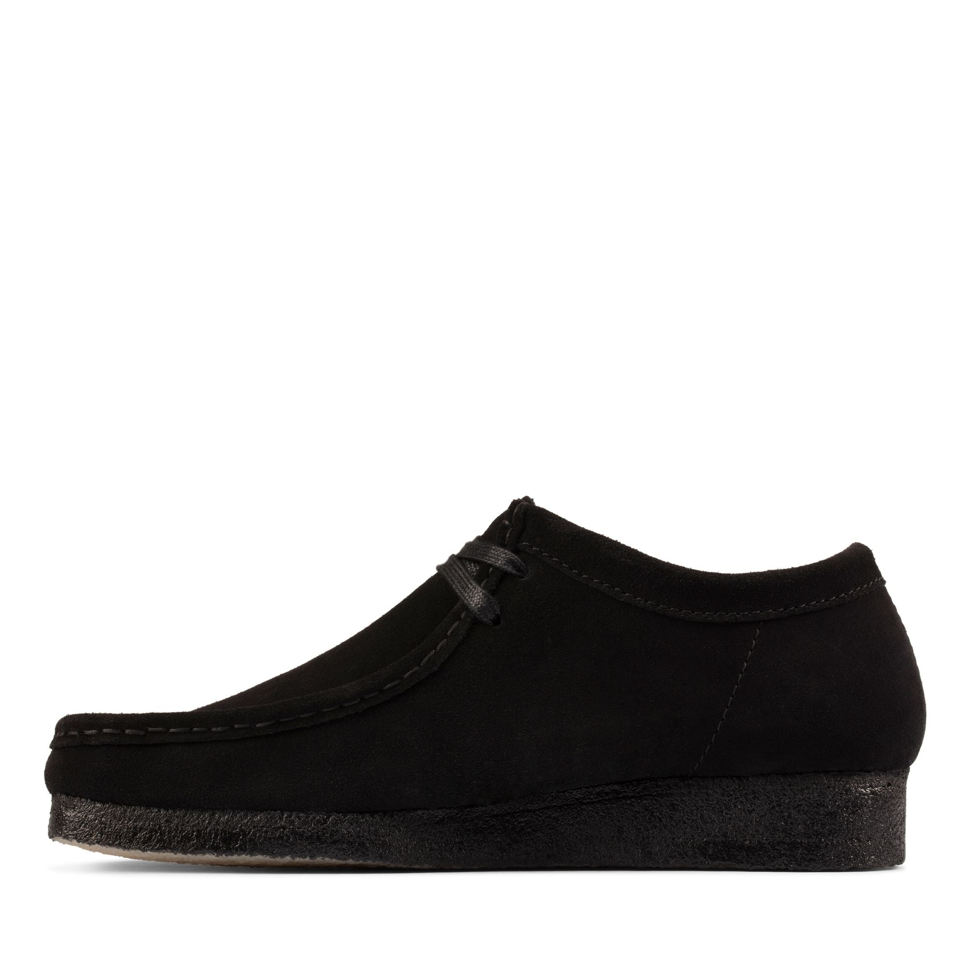 [26155519] MENS CLARKS WALLABEE LOW - BLACK SUEDE