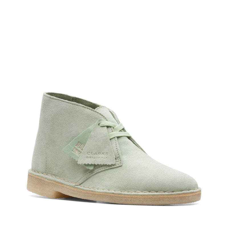 [26165559] WOMENS CLARKS DESERT BOOT PALE GREEN