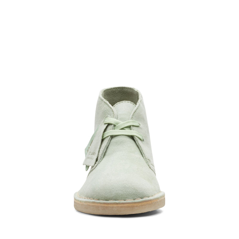 [26165559] WOMENS CLARKS DESERT BOOT PALE GREEN