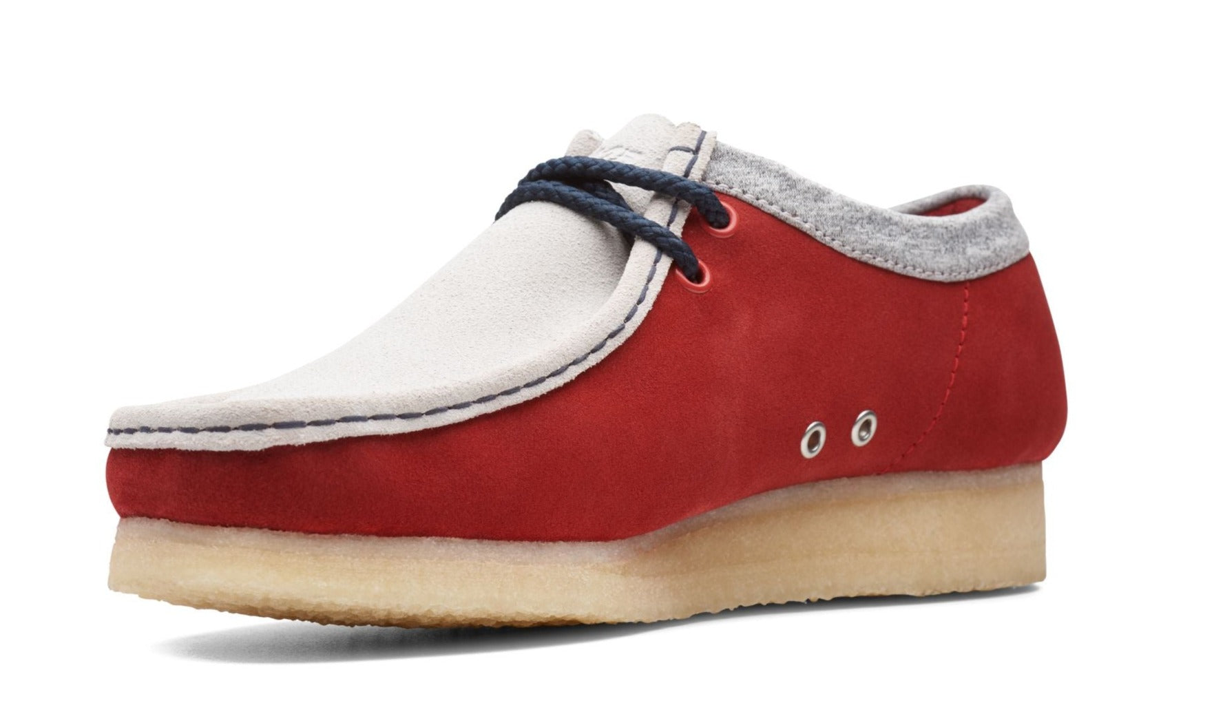[26166291] Mens Clarks Originals Wallabee VCY 'Red Combi Suede'