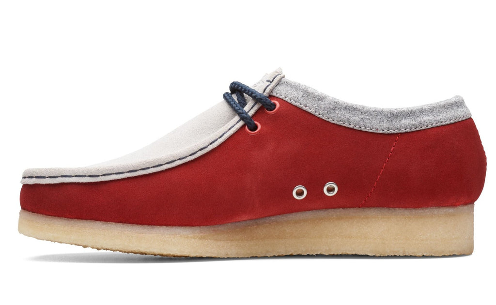 [26166291] Mens Clarks Originals Wallabee VCY 'Red Combi Suede'