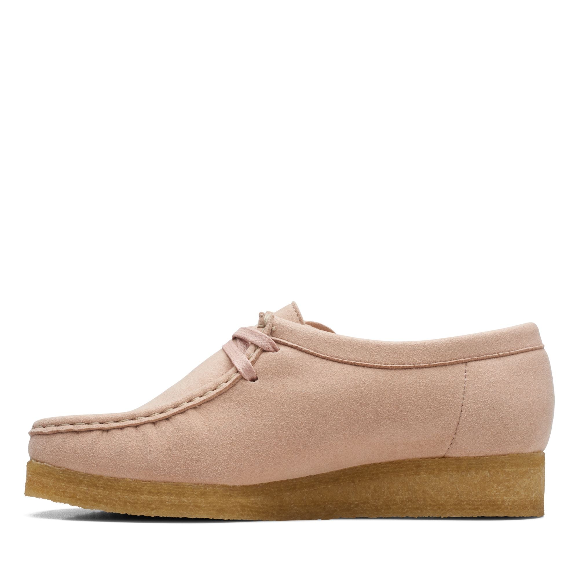 [26169435] WOMENS CLARKS WALLABEE BLUSH SYNTHETIC