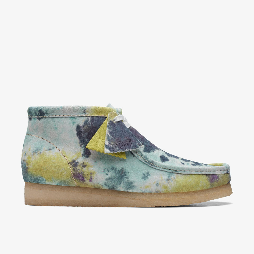 [26169726] Mens CLARKS WALLABEE BOOT - TURQUOISE TIEDYE