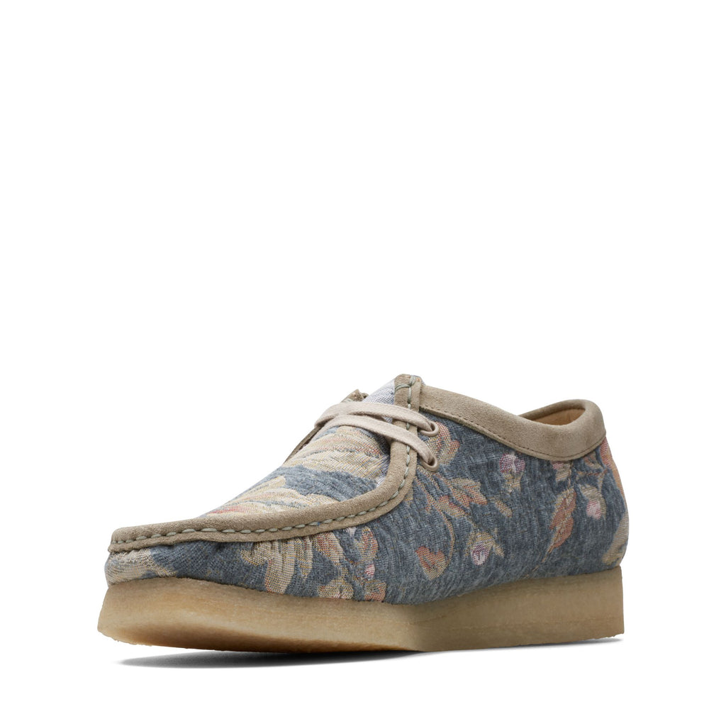 [26169734] Mens Clarks WALLABEE 'GREY FLORAL'