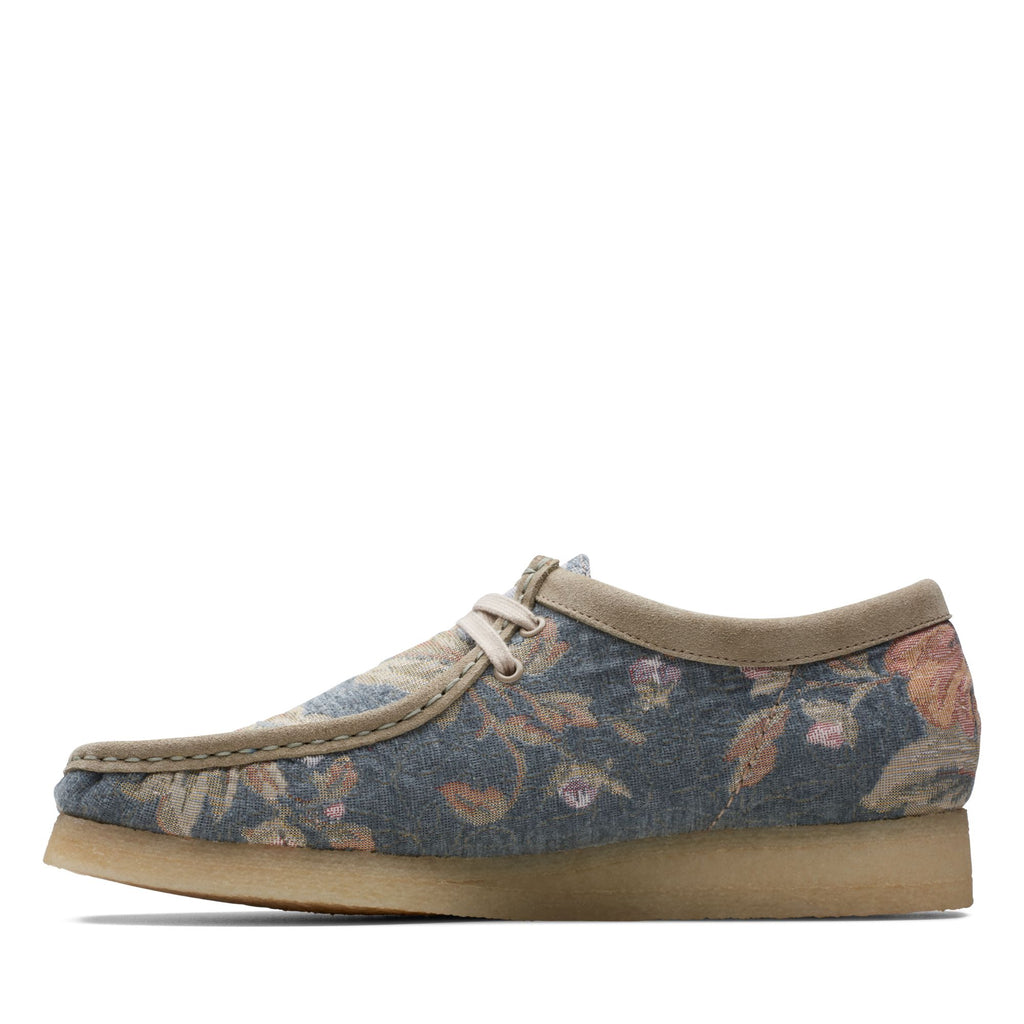 [26169734] Mens Clarks WALLABEE 'GREY FLORAL'