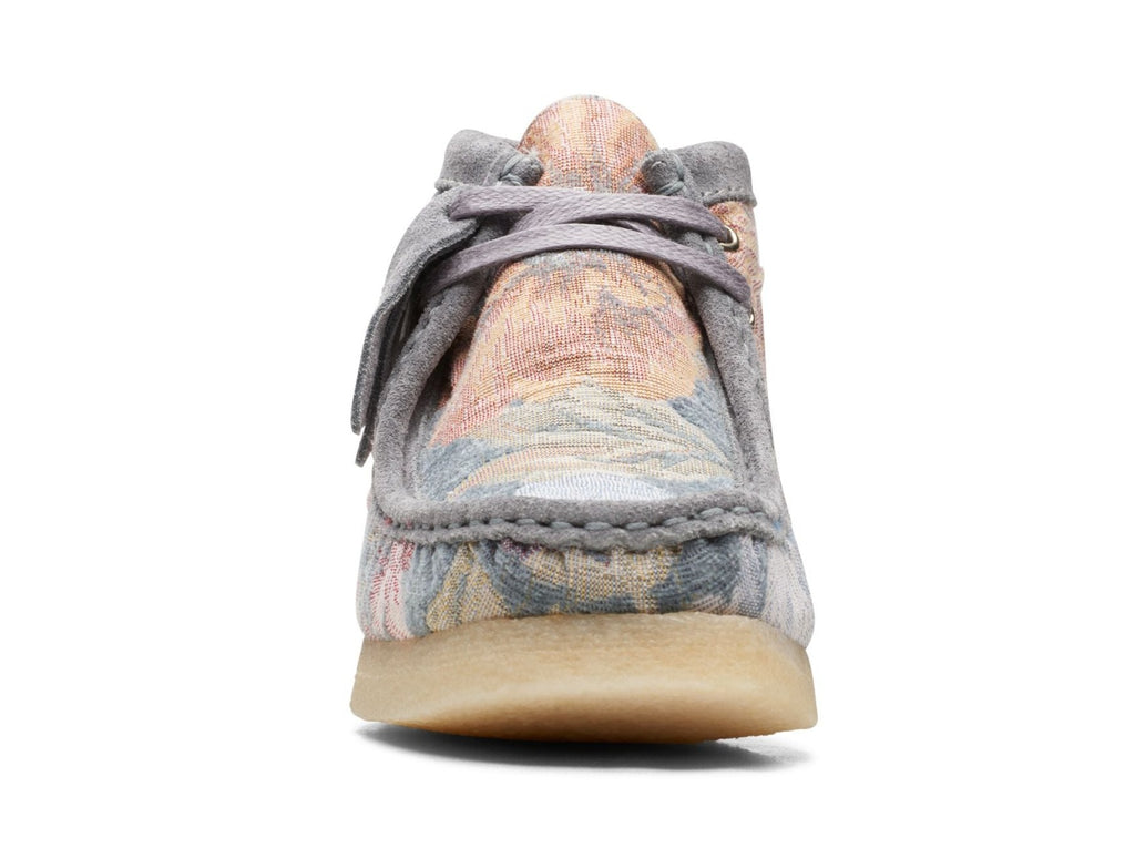 [26169842] Womens Clarks WALLABEE BOOT BLUE FLORAL