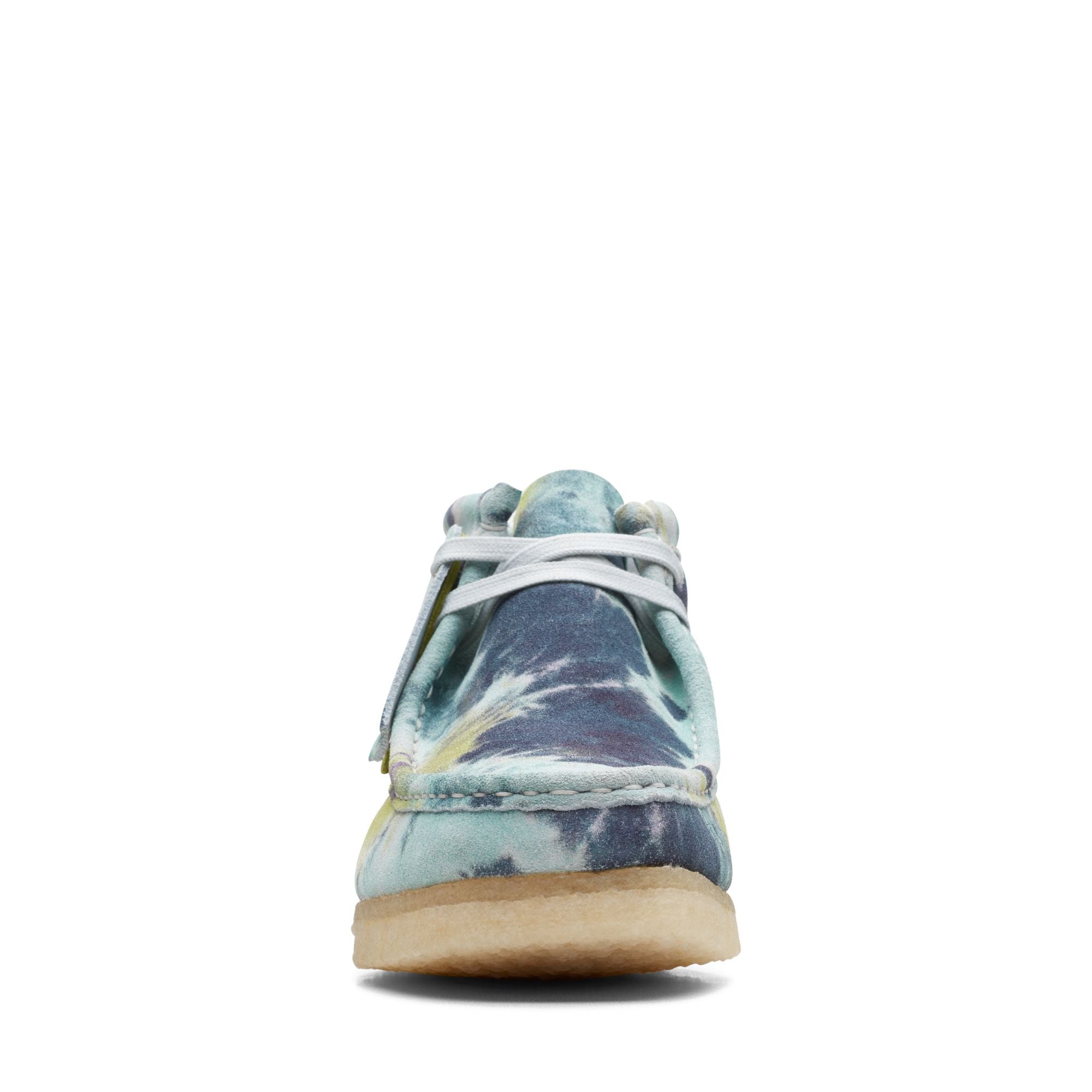 [26169843] WOMENS CLARKS WALLABEE BOOT TURQUOISE TIEDYE