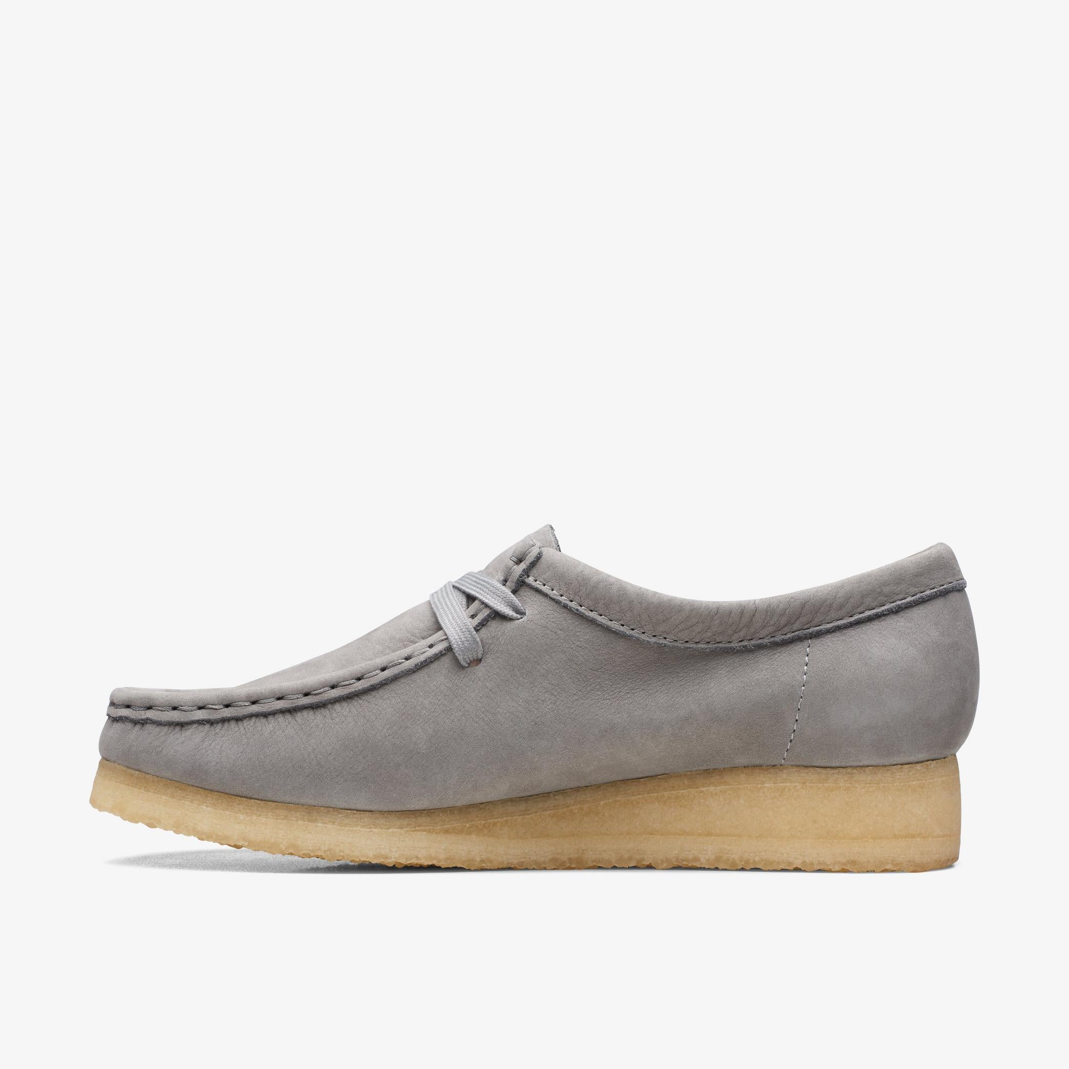 [26169921] Womens CLARKS WALLABEE - GREY NUBUCK