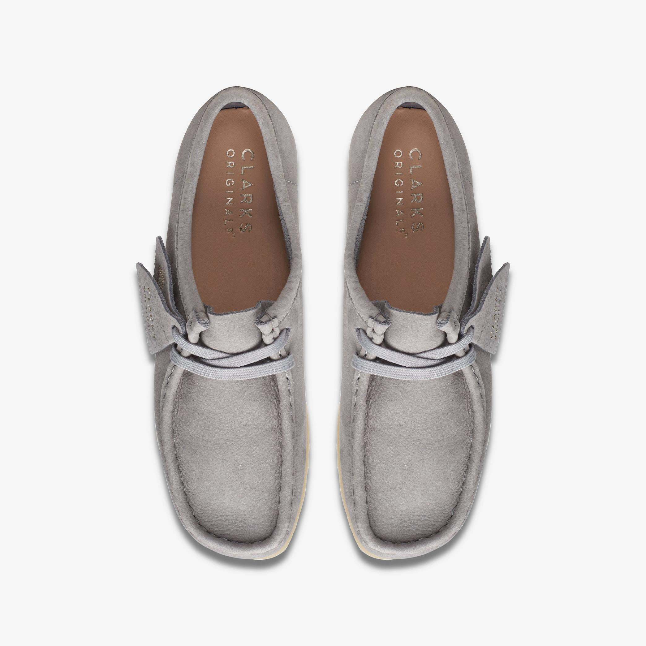 [26169921] Womens CLARKS WALLABEE - GREY NUBUCK