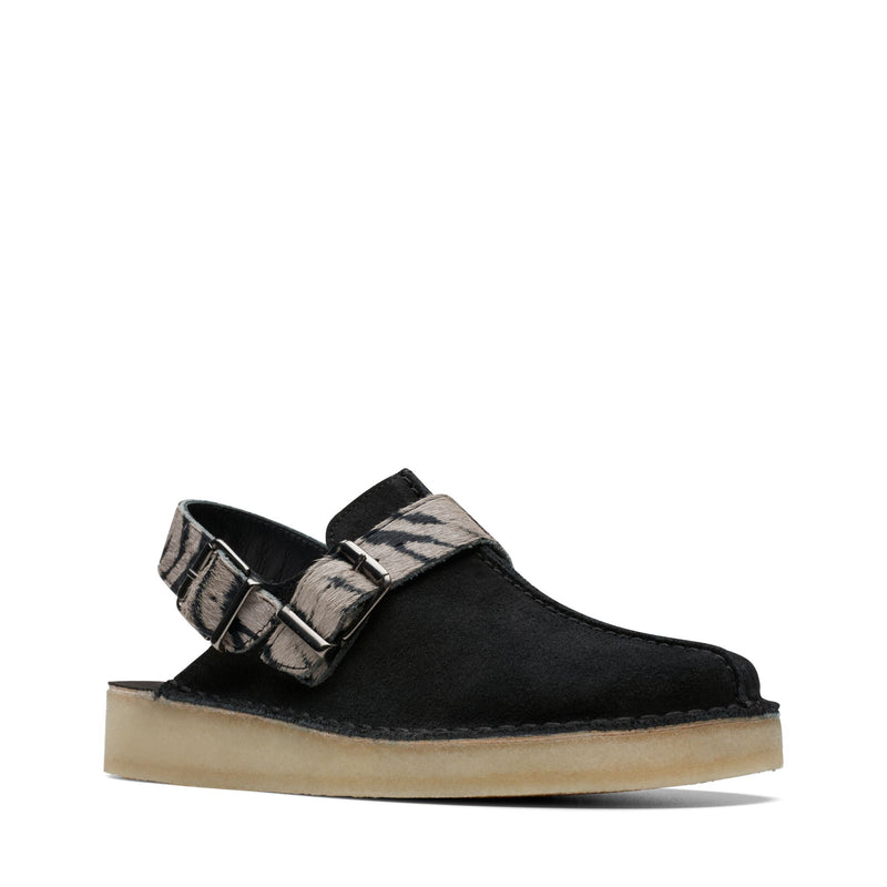 [26169974] WOMENS CLARKS TREK MULE ZEBRA PRINT
