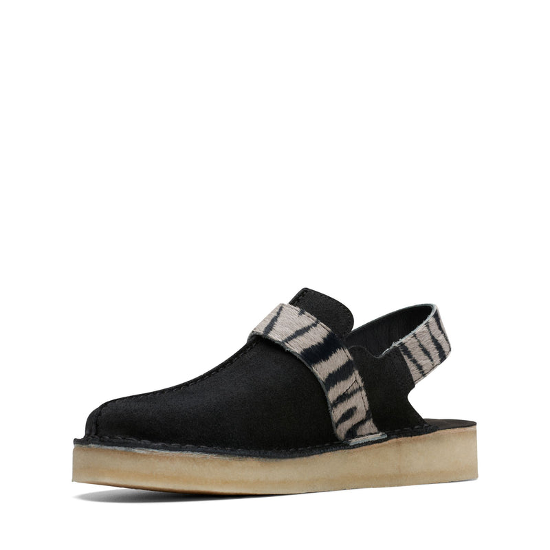 [26169974] WOMENS CLARKS TREK MULE ZEBRA PRINT