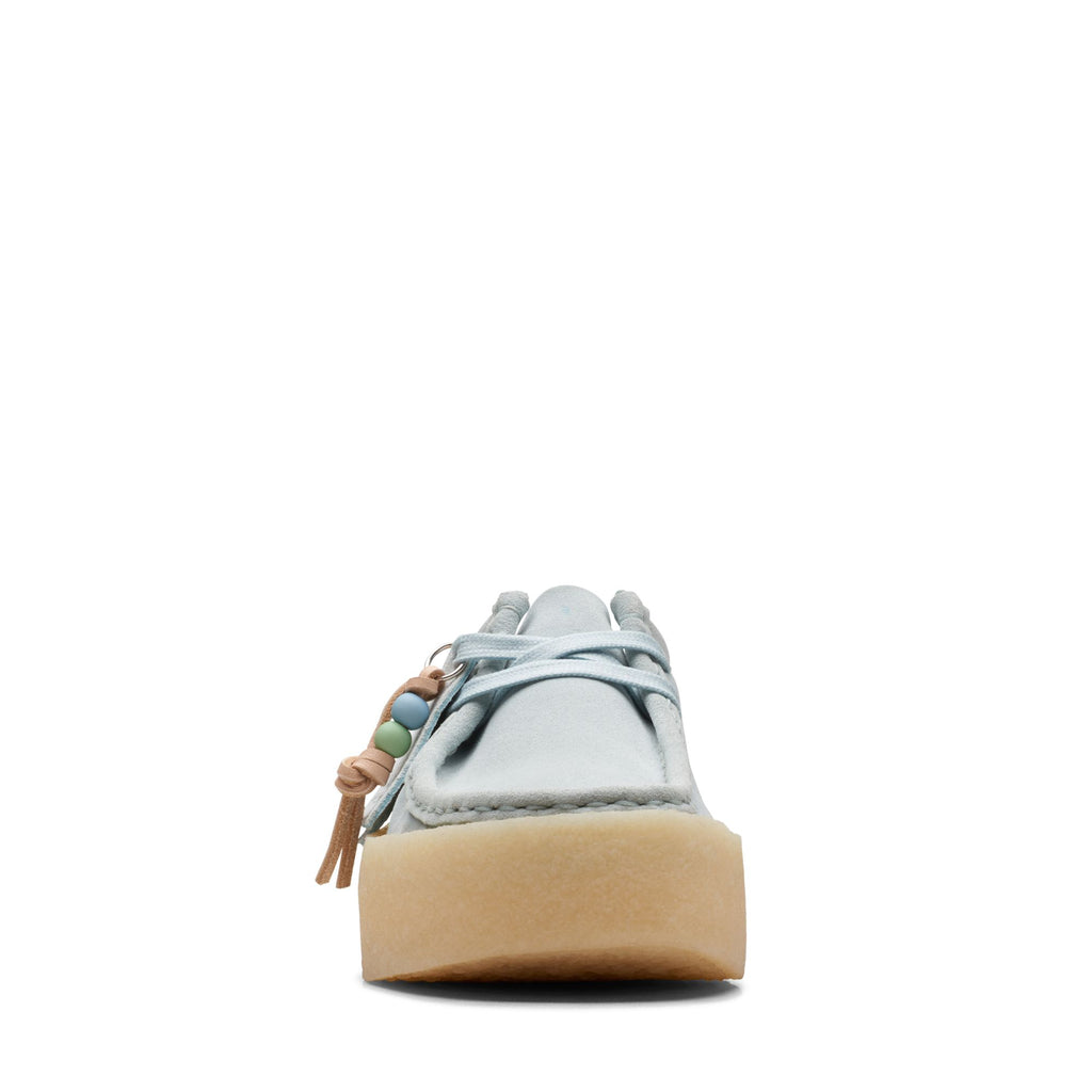 [26170042] WOMENS CLARKS WALLABEE CUP BLUE SUEDE