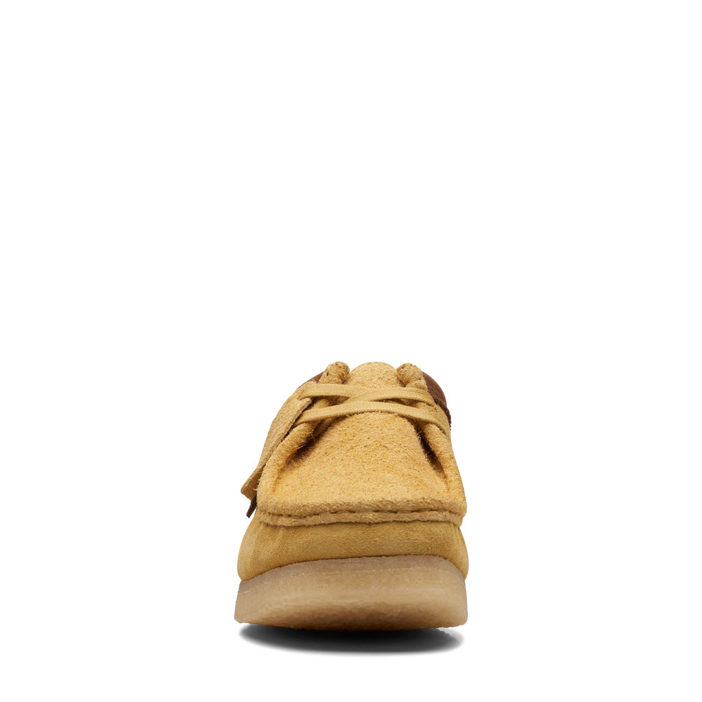 [26170536] MENS CLARKS WALLABEE LOW - YELLOW COMBI